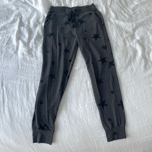 Sundry Star Print Jogger in Grey (Size 1 / Small)